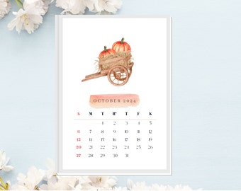 2026 Watercolor Desk Calendar, 2026 Desk Calendar Gift, Desk Calendar, Small Calendar