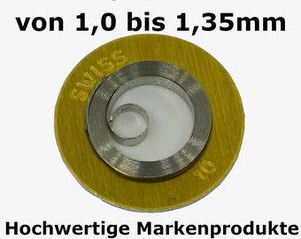 ZUGFEDER AUFZUGFEDER für Armbanduhr Taschenuhr Aufzugsfeder NIVAFLEX Mainspring for watches  #1