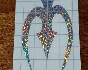 Tribal Spider Warrior Holographic Vinyl Decal