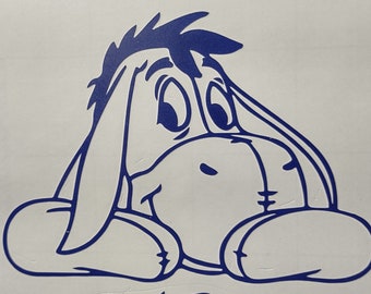 Eeyore Donkey Vinyl Decal, Winnie The Pooh, Blue