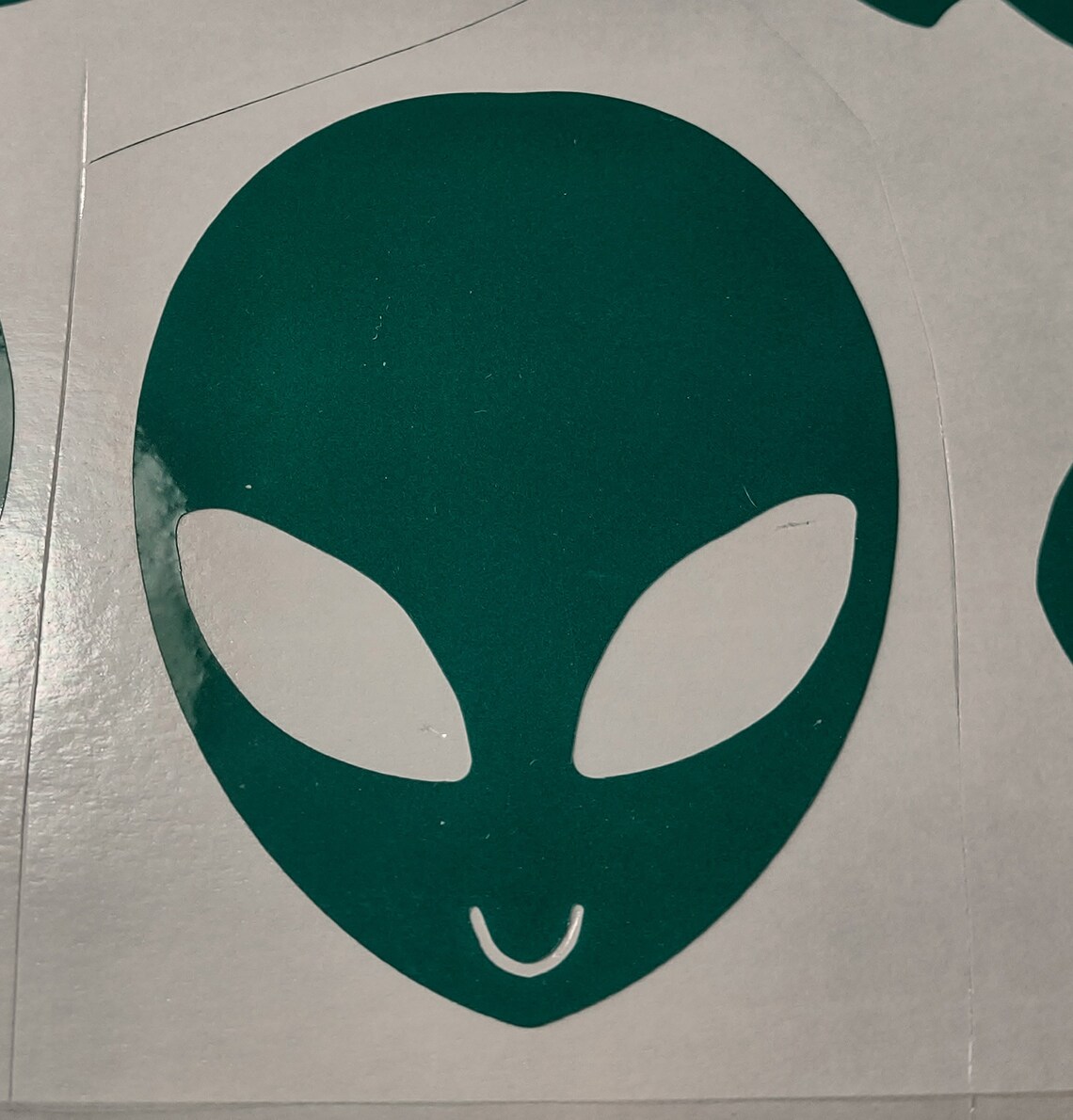ALIEN HEAD Green Reflective Vinyl Decal. New Custom Reflective Etsy