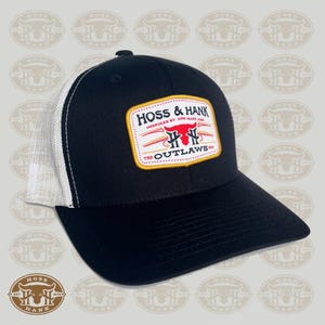 Rodeo Show Trucker Cap // Cowboy Style // Western Wear // Hoss and Hank  // mid rise // Rope hat // Outlaws mid rise