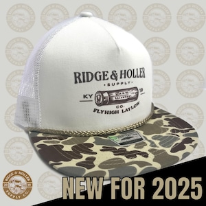 Sombrero para cazar patos // Sombrero para cazar // Caza // Sombrero con cuerda // Sombrero con visera plana // Ridge and Holler // Pantano // Camuflaje Hyden