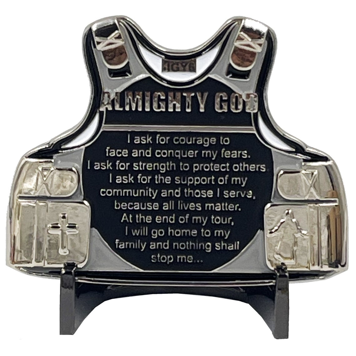 Police Challenge Coin - Police Officer Prayer Coin