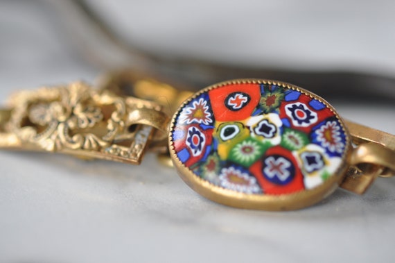 Unusual Art Deco Millefiori Bracelet - image 6