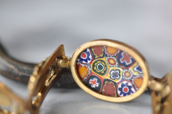 Unusual Art Deco Millefiori Bracelet - image 5