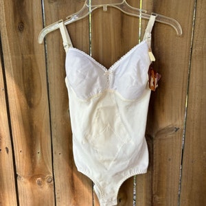 Vintage 70s BODY BRIEFER bodysuit Convertible Halter Strap 36C Nwt