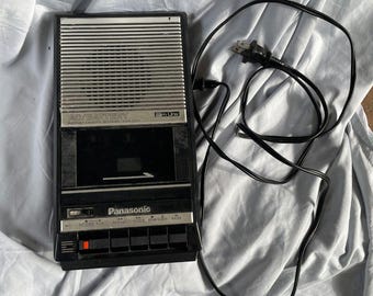 Cable de alimentación probado para grabadora de casete portátil Panasonic RQ-2104 Slim Line vintage.