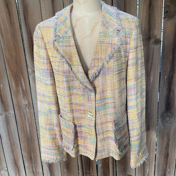 Vintage y2k NEIMAN MARCUS Silk Blend Novelty Twee… - image 1