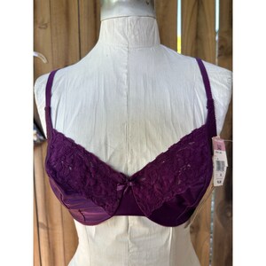 Satin Lace Bra 80s 