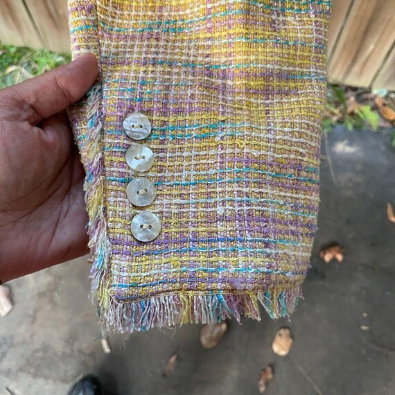 Vintage y2k NEIMAN MARCUS Silk Blend Novelty Twee… - image 4