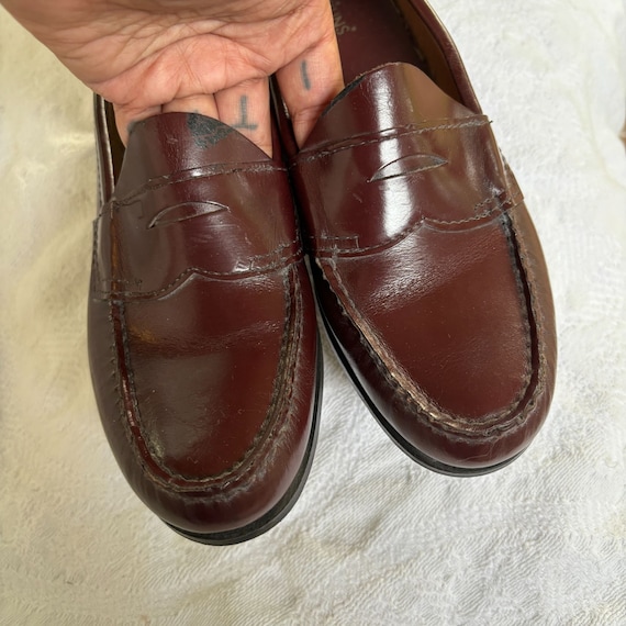 Vintage G H BASS WEEJUNS Penny Loafers Oxblood Ma… - image 3