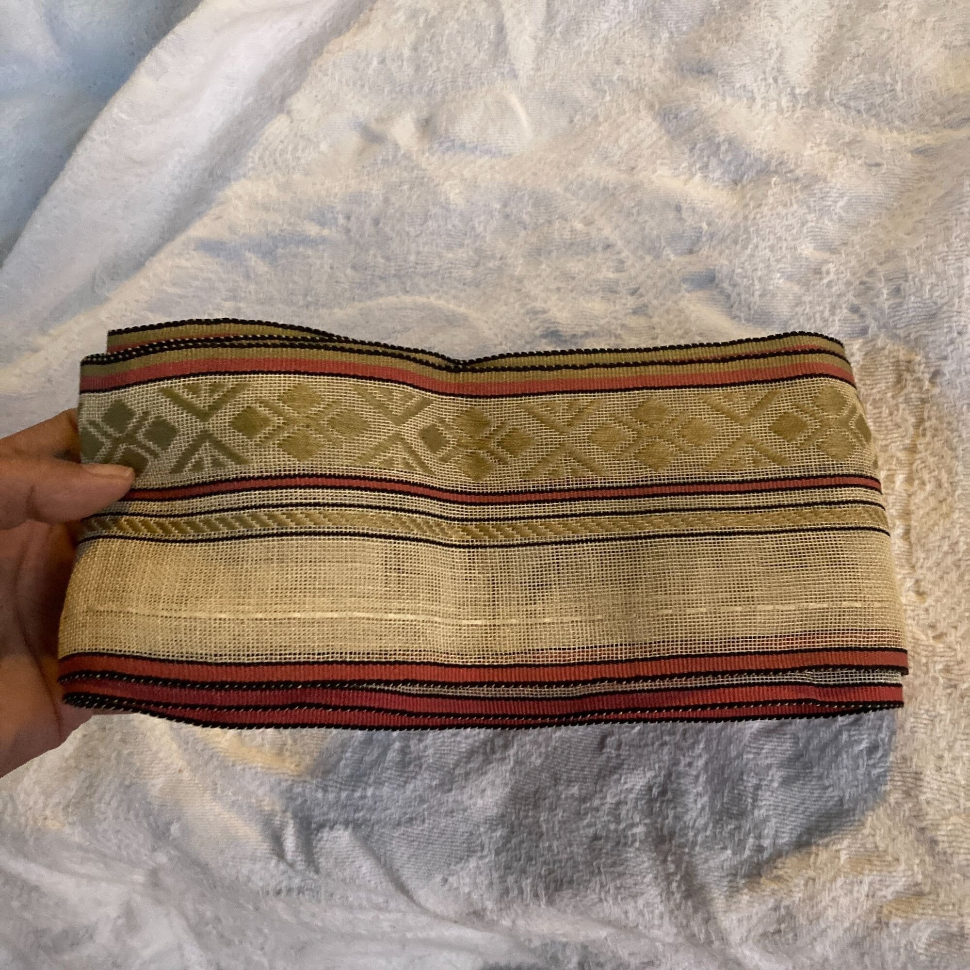 Vintage WOVEN NET RIBBON 3.5