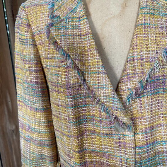 Vintage y2k NEIMAN MARCUS Silk Blend Novelty Twee… - image 2