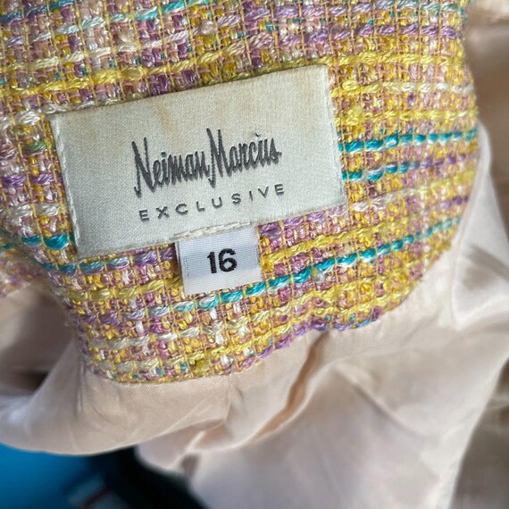 Vintage y2k NEIMAN MARCUS Silk Blend Novelty Twee… - image 8