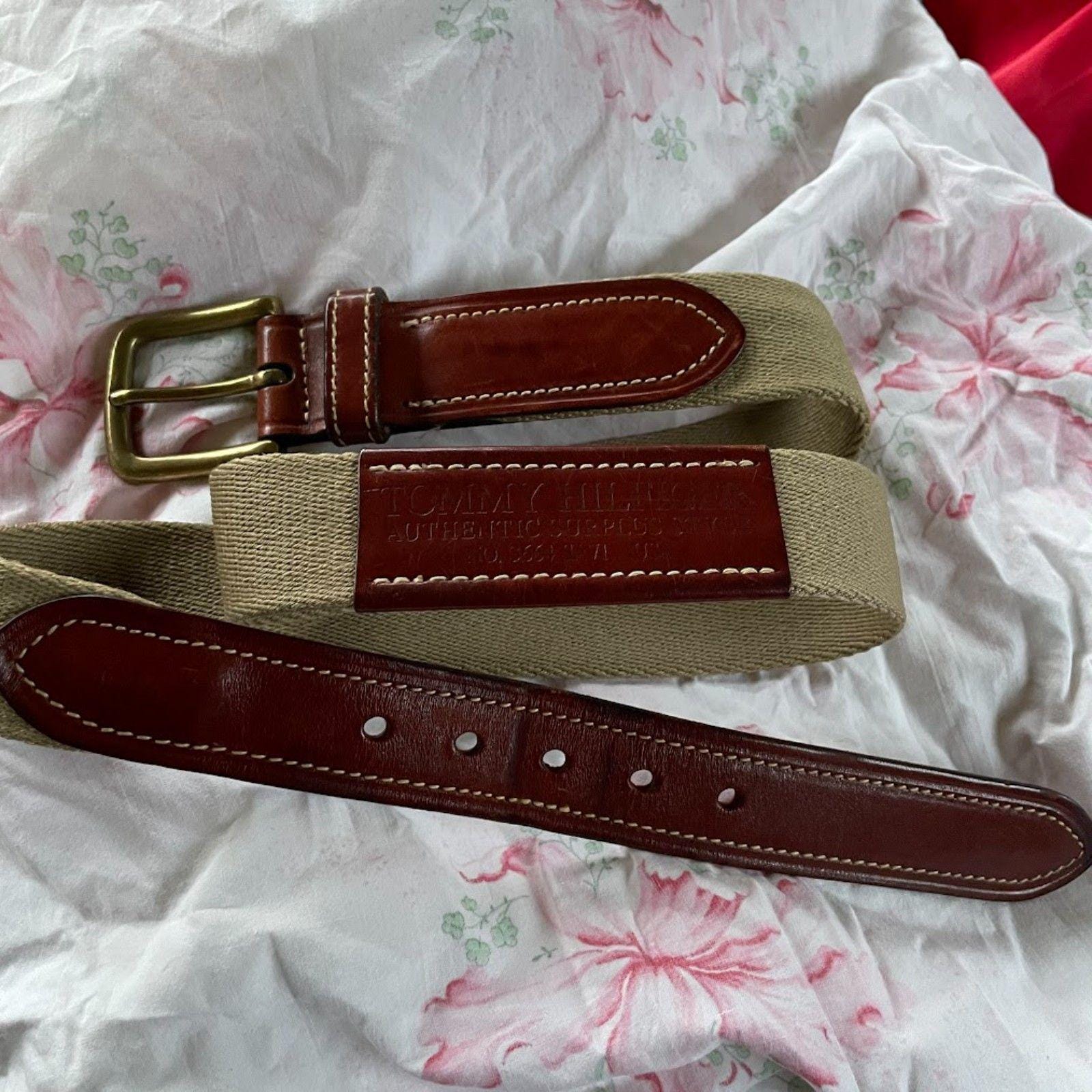 Vintage minimalist Mod oxblood Leather Old money gold buckle Belt sz34 Authentic Journeyman Leather Belt with Brass Buckle  main image 4