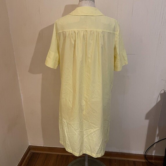 Vintage 60s EMBROIDERED POCKETS Housedress Snap F… - image 4