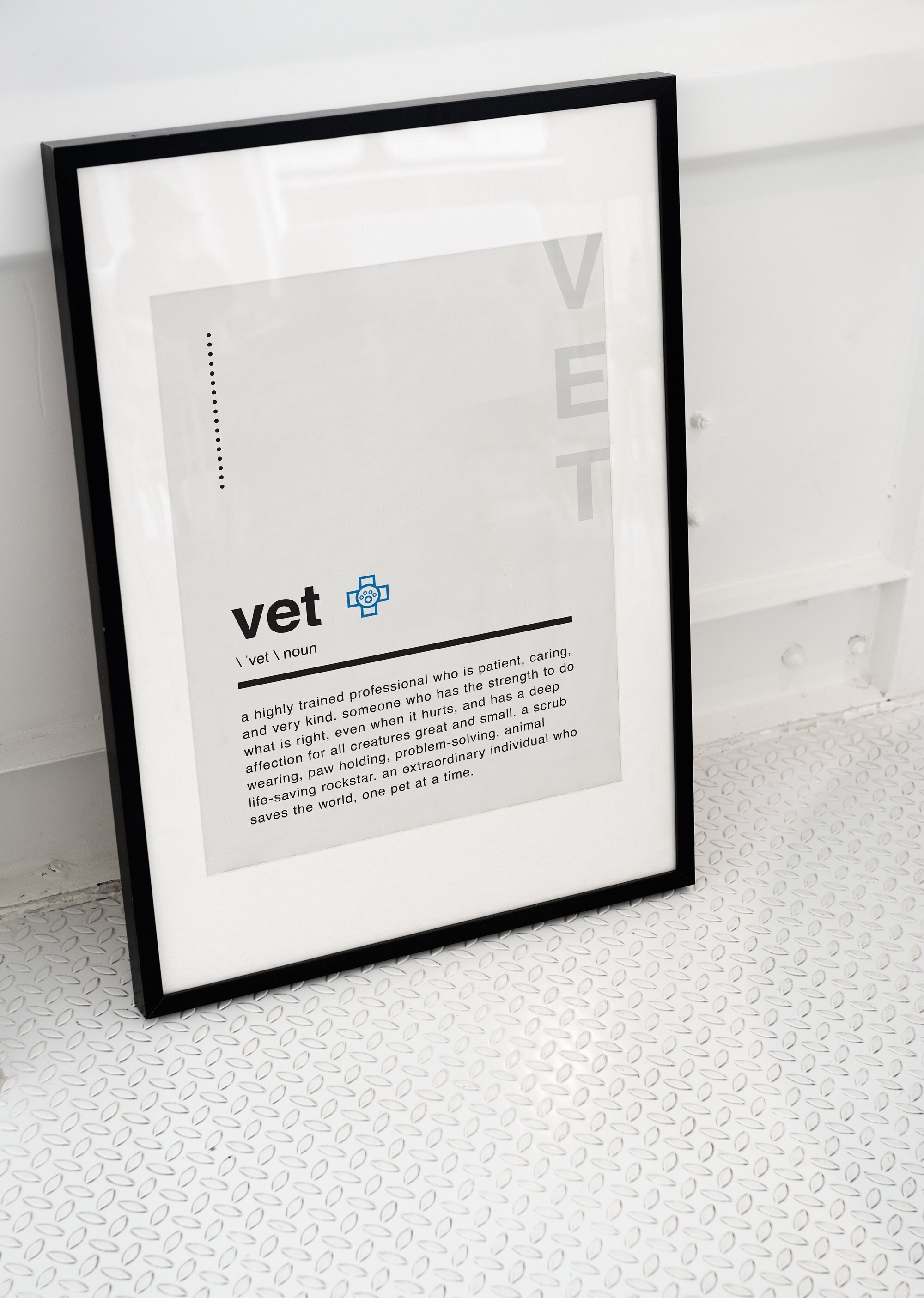 Vet Definition Wall Art/printable Art/vet Definition Poster/vet Wall