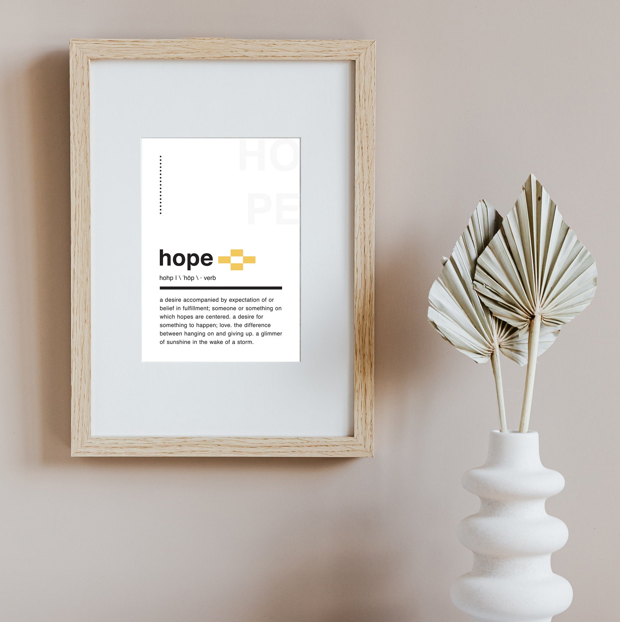 Hope Definition Wall Art/printable Wall Art/hope Definition/hope Wall