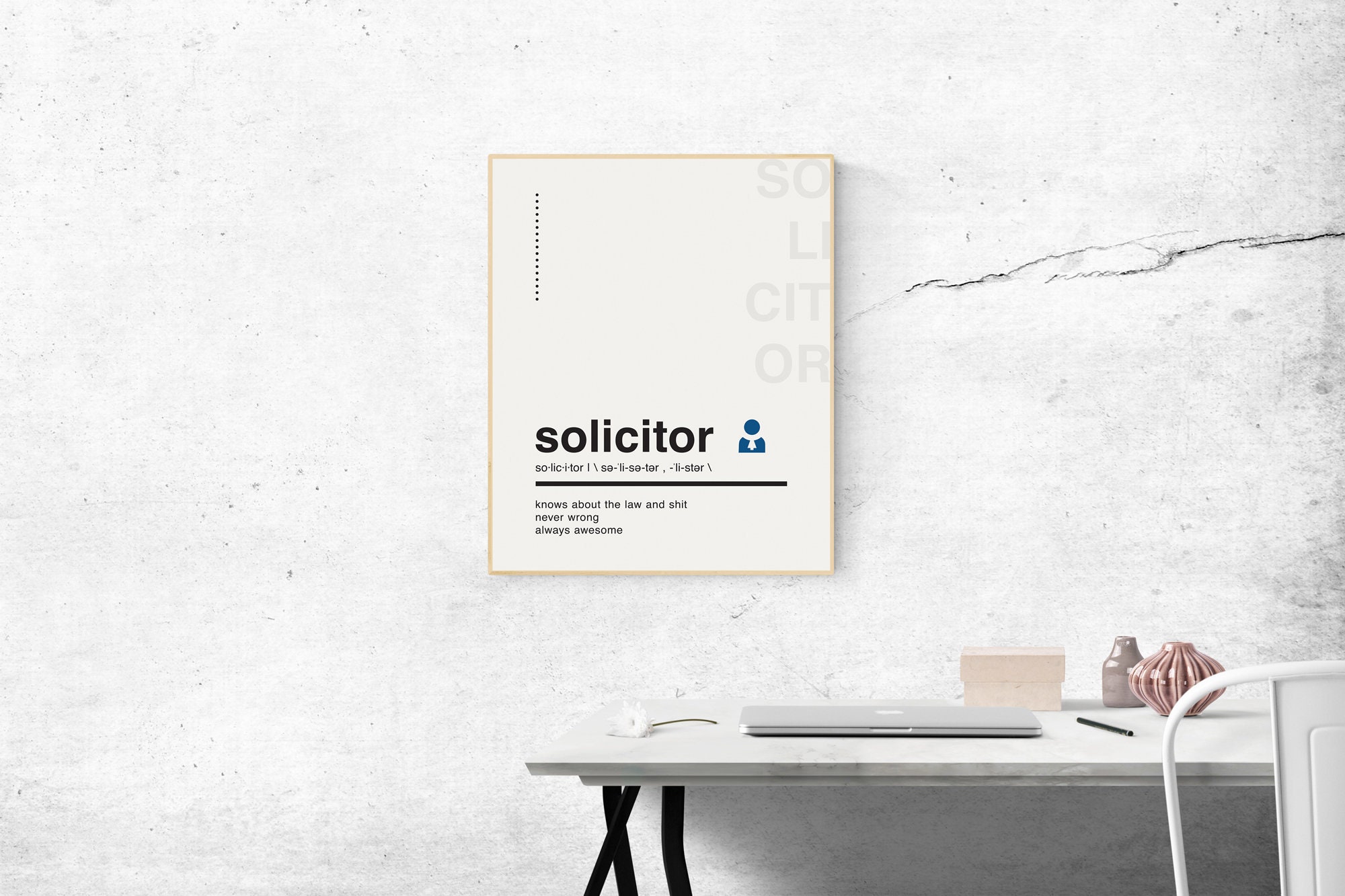 Solicitor Definition Wall Art/printable Art/solicitor Definition Poster