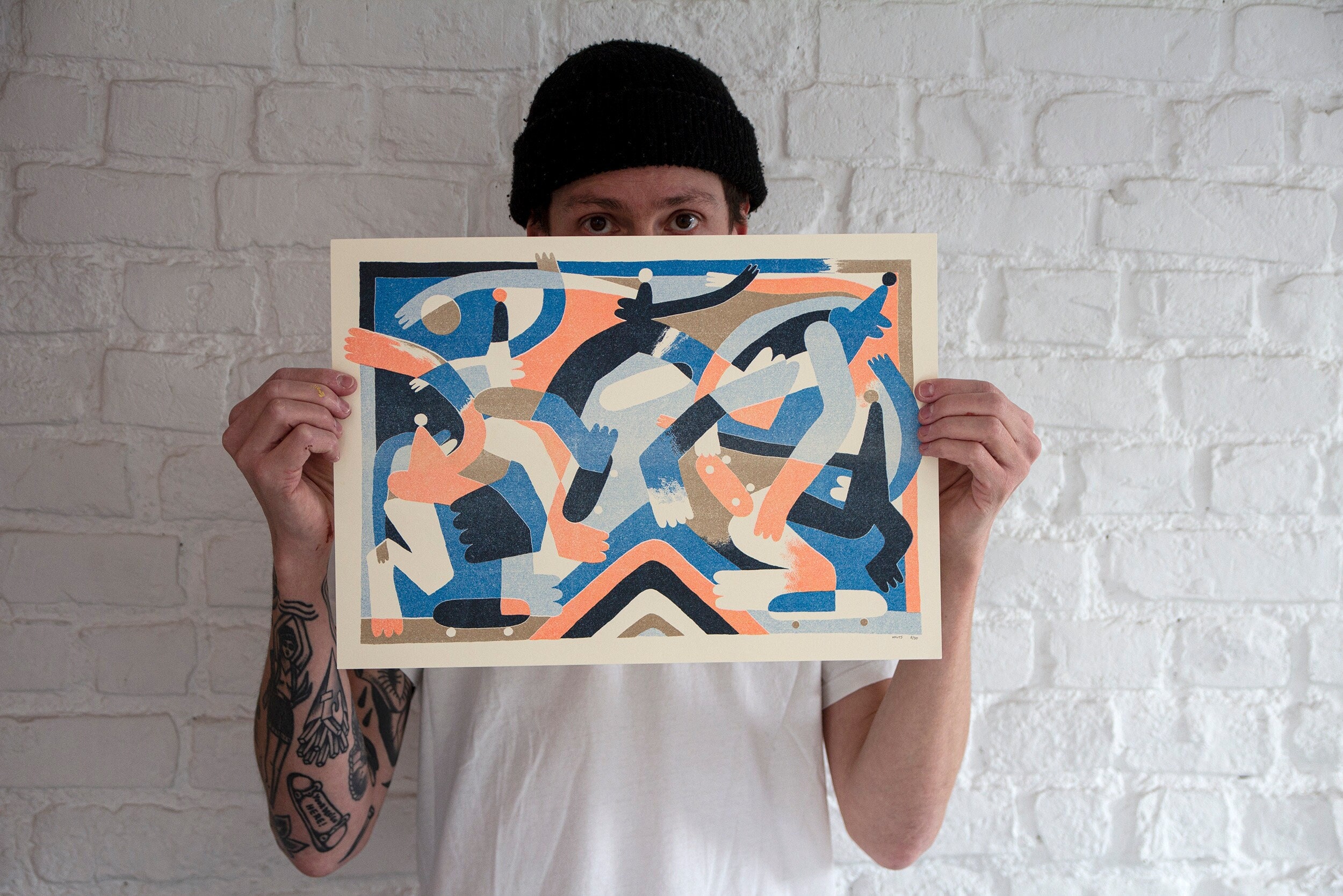 Affiche Risographie stratoflip