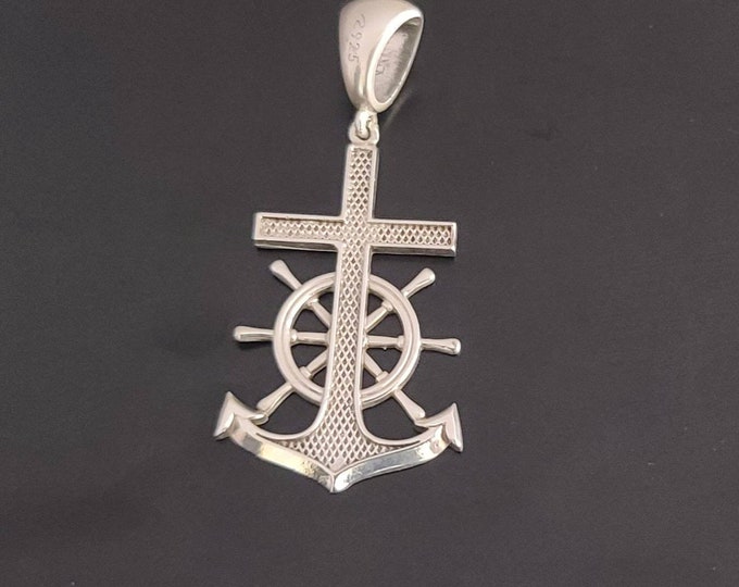 Sterling silver crucifix pendant