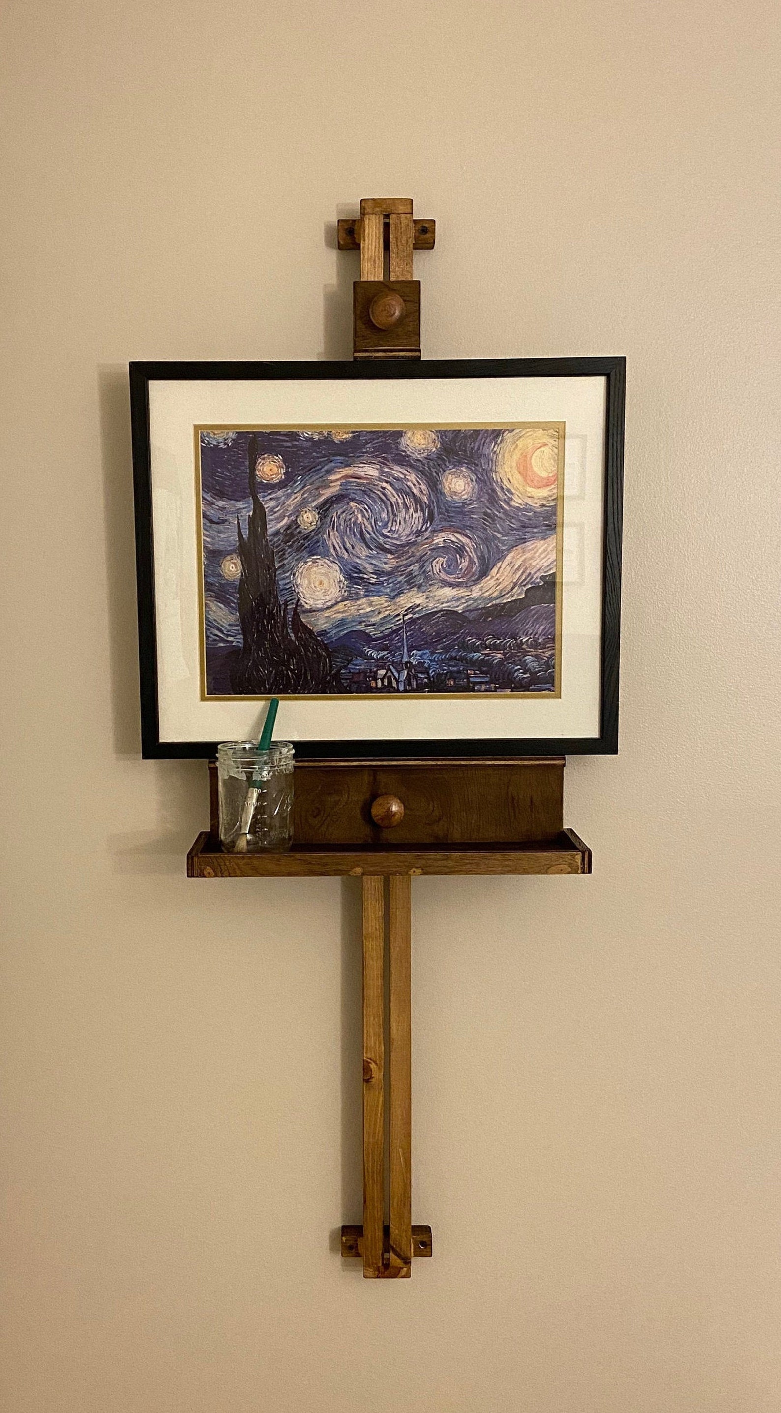 Wall Mounted Artist Easel Wall Easel Painting Easel Artwork Etsy