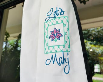 Let’s Mahj Wreath Sash, Door Wreath Sash