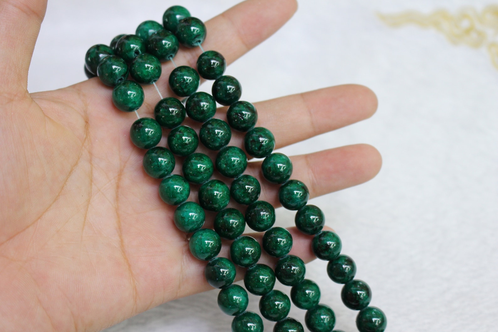Mountain Jade Round Beads Jade Smooth Beads 4mm 6mm 8mm 10mm 12mmjade