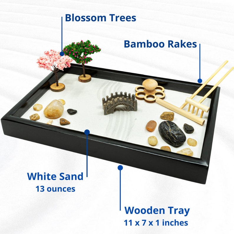Zen Garden Kit Zen Garden Sand Zen Garden Decor Home Etsy