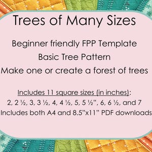 Tree FPP Quilt Block Templates: Christmas Tree Paper Piecing (digital ...