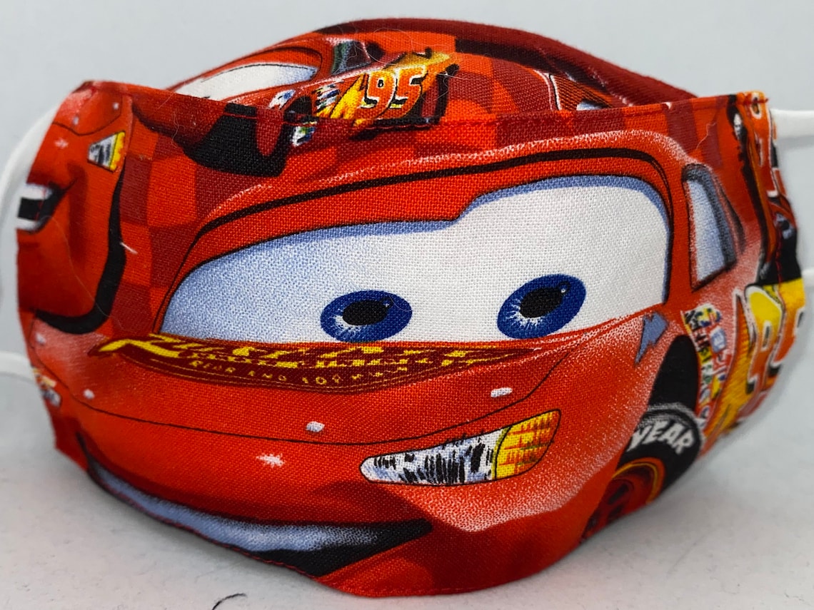 Lightning McQueen 3D Mask Cars 3D Mask Etsy
