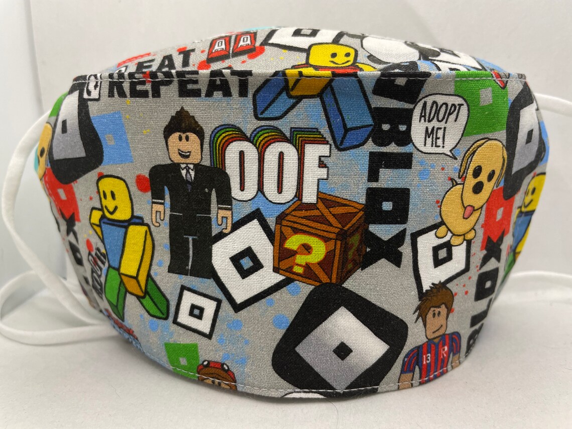 Roblox 3D Mask Two Options Roblox Face Mask Etsy Ireland