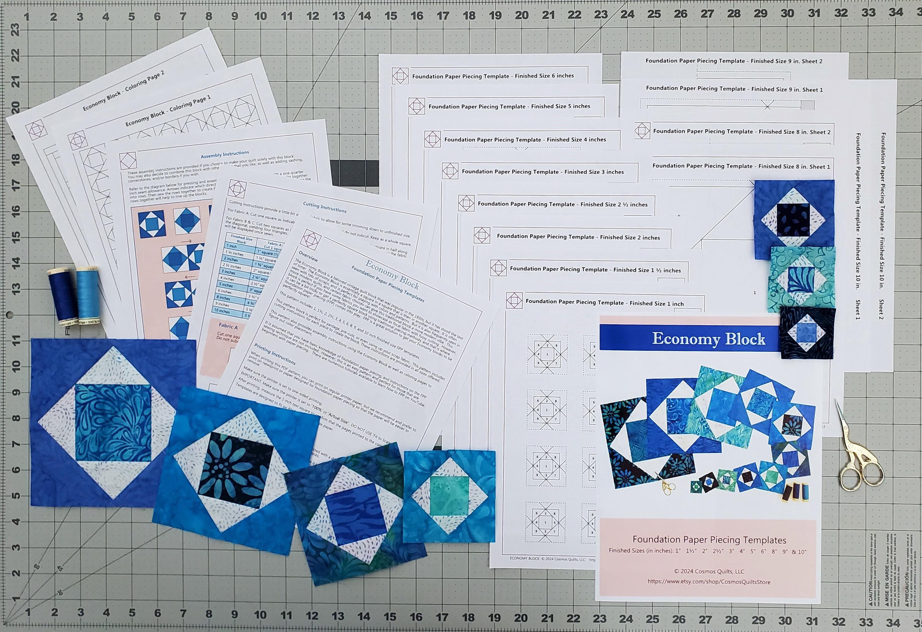FPP Template Bundle: Includes 5 Patterns (PDF Pattern) - Etsy