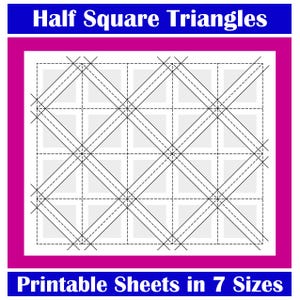 Half Square Triangle Template: Sew HSTs in Bulk (Digital Download)