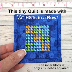 Mini halb quadratische Dreiecke in einer Reihe (11 Größen) - Digital Download; Miniatur Quilt FPP Anleitung; Papier-Flicken; 8 1/2 "X 11" oder A4 Papierformat