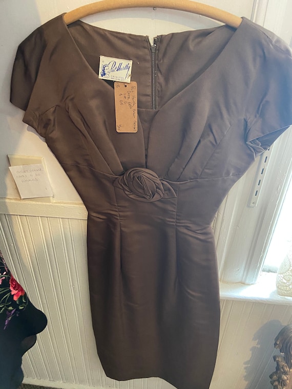 Vintage Pat Hartley Brown Dress