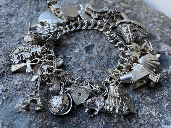 60s Bangle Things together 925 Silver Bracelet