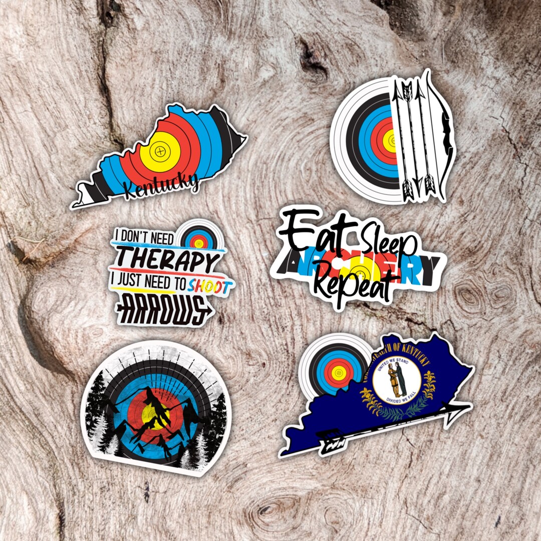 Archery Kentucky Bullseye, Archery Vinyl Sticker, Archery Target Gifts