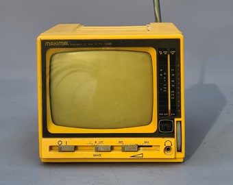 Mini Portable TV MAXIMAL 5" - Yellow (Model: TV-50080)