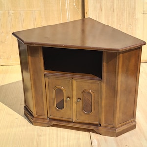 Dark Wood Corner Shelf Unit ??? 150 X 150 X 155 Cm, Stylish Wooden Veneer ...