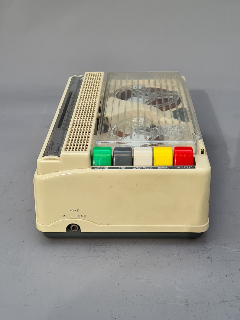 Grabadora de cinta de carrete a carrete Vintage Geloso G257 Dispositivo de audio italiano retro de 1961 Excelente estado imagen 3