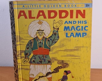 Aladdin and His Magic Lamp: 1959 Vintage Children's Book