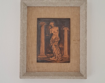 Antike Kupfer Relief Plakette der griechischen Göttin Aphrodite