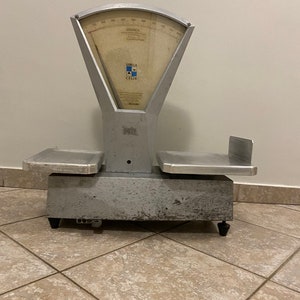 Vintage table scale Libela Celje, model Beta, aluminum, 70s