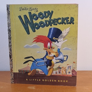 Woody Woodpecker 1952 - Classic Cartoon Adventure von Walter Lantz, Vintage Bild illustriertes Kinderbuch