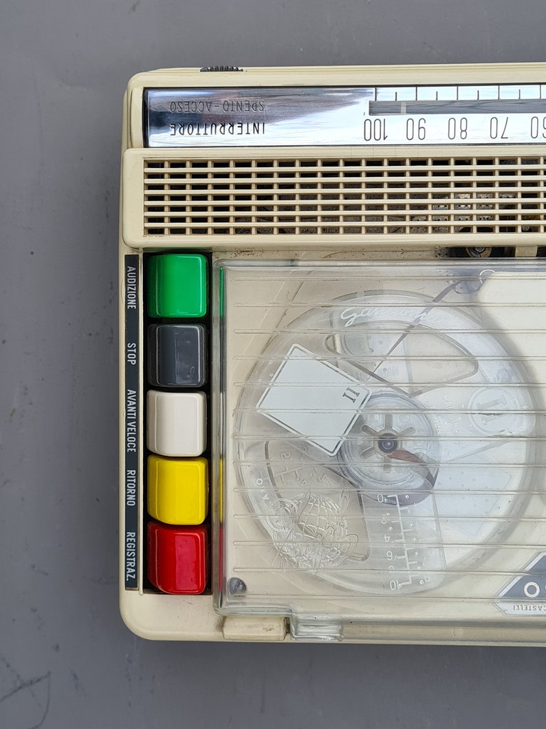 Grabadora de cinta de carrete a carrete Vintage Geloso G257 Dispositivo de audio italiano retro de 1961 Excelente estado imagen 6