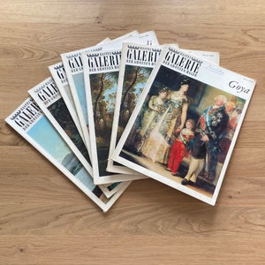 Revistas de arte alemanas antiguas - &#39;Bastei GALERIE Der großen maler&#39; (1970-1990)