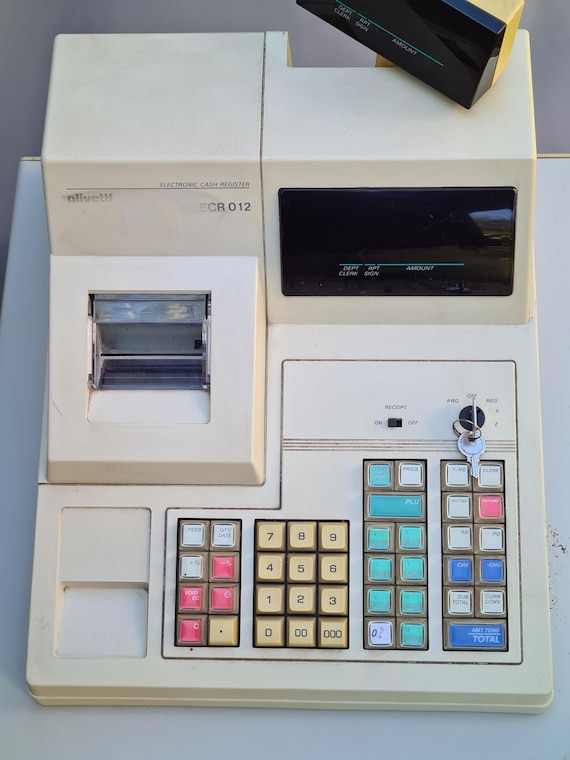 Electronic Cash Register Olivetti ECR 012, Rare - Etsy