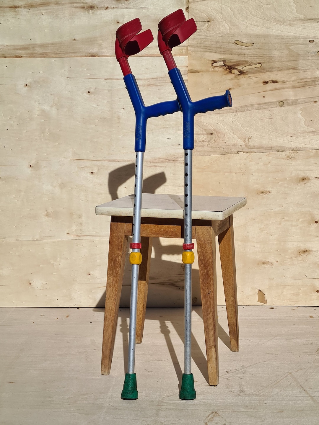 Multicolored Germanmade Crutches Etsy